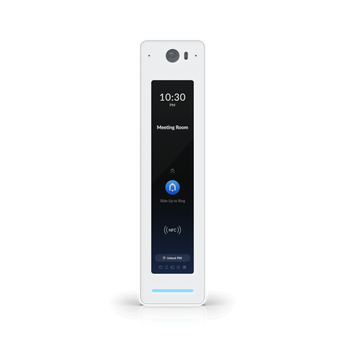 Leitor de acessos de 2ª geração da Ubiquiti. O UniFi G2 Pro oferece acesso por NFC e PIN, intercomunicador de vídeo e um ecrã tátil de 4.7". - UA-G2-PRO
