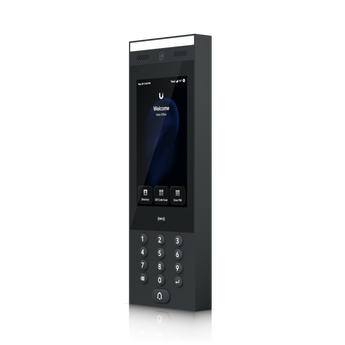 Terminal de intercomunicação para interior/exterior (IP65) para gerir o acesso a edifícios. O G3 Intercom oferece um ecrã tátil de 7", NFC e suporte para Apple/Google Wallet. - UA-G3-INTERCOM