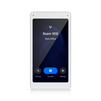Ecrã tátil de 5" para o sistema UniFi Access. O Intercom Viewer permite-lhe ver, falar e conceder acesso a visitantes a partir de um ponto central. - UA-INTERCOM-VIEWER
