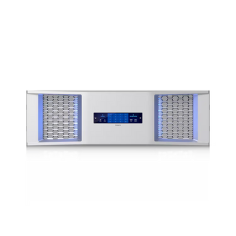 Ubiquiti UACC-3U-BEZEL. Painel frontal premium para ENVR e ENAS, equipado com ecrã tátil de 4.7", LEDs RGBW e ligação magnética Type-C.
