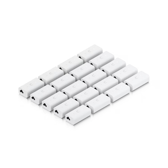 Ubiquiti UACC-ADAPTER-POE-24-12W-20: adaptador PoE 24 V, 12 W e 0,5 A, conectividade 2,5 GbE, reposição remota e cabo de alimentação incluído.