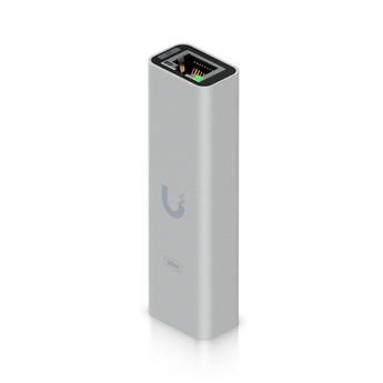 Adaptador USB-C 5 Gigabit Ethernet (5GbE) plug-and-play da Ubiquiti. Ideal para laptops e desktops, oferecendo conectividade ultrarrápida. - UACC-ADAPTER-RJ45-USBC-5GE