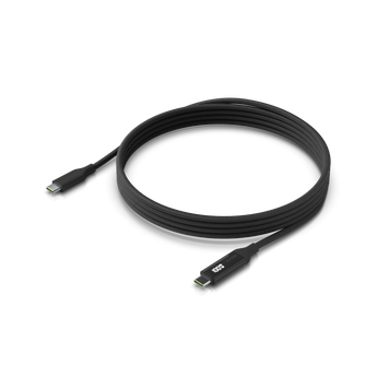 Cabo USB-C Ubiquiti (2m) com medidor de potência integrado. Suporta 100W (PD) e 480 Mbps. Design trançado (braided) para máxima durabilidade. - UACC-CABLE-USB-100W-2M-BK