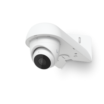 Suporte de braço (Arm Mount) para câmaras Ubiquiti Turret e Dome. Instalação em parede ou poste. Suporta conduta 3/4". IP66. Compatível com G5/G6/AI Series. - UACC-CAMERA-AM-W