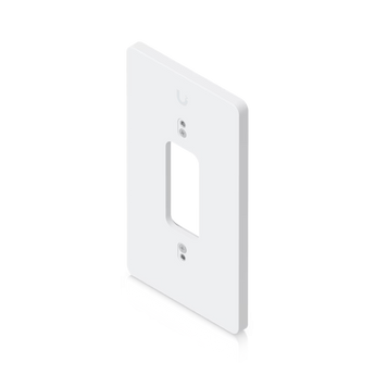 Ubiquiti UACC-DBL-GB-PLATE-W. Placa de acabamento para instalar o UniFi G4 Doorbell Lite em caixas de aparelhagem standard (Single-Gang). Compatível com suportes angulares. Branco. - UACC-DBL-GB-PLATE-W