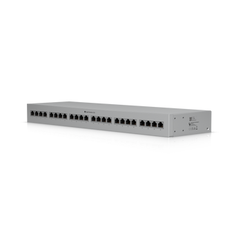 Painel de proteção contra surtos de 24 portas da Ubiquiti (UACC-ETH-SP-Panel-24). Suporta 10GbE, PoE++ e oferece uma proteção de 20kA por porta. - UACC-ETH-SP-PANEL-24