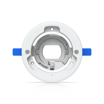 Acessório de Montagem de Embutir (Flush Mount) branco para a câmara de vigilância UniFi UVC-G5-Dome-Ultra. Instalação discreta e estética em teto ou parede. - UACC-G5-DOME-ULTRA-FM-W