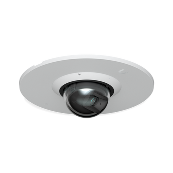 Suporte de montagem embutida (flush mount) da Ubiquiti. Ideal para encastrar câmaras UVC-G6-Dome e G6-Pro-Dome na parede ou teto. - UACC-G6-DOME-FM-W