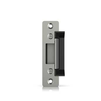 Fechadura elétrica de batente ("strike lock") do tipo "fail-secure" para o sistema UniFi Access. Com uma força de retenção de 1200kg, garante a máxima segurança. - UACC-LOCK-STRIKE-SECURE-15MM
