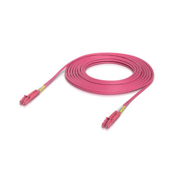 Cabo de fibra óptica multi-modo OM4 para interior, com conectores duplex LC UPC, com 10 metros. - UACC-OFC-M2-LULU-10M