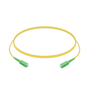 Possui um conector SC/APC numa extremidade do cabo e um conector SC/APC na outra extremidade para o ajudar a construir a sua rede GPON, 1,5m. - UACC-OFC-SM-PATCH-APC-APC