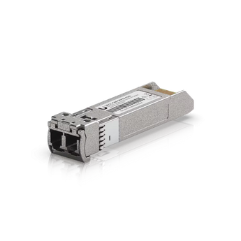 Transcetor SFP+ CWDM Ubiquiti (Modelo 1510). Velocidade 10 Gbps, comprimento de onda 1510nm. Alcance até 20km em fibra monomodo (SMF). Conector LC Duplex UPC. - UACC-OM-SFP10-1510