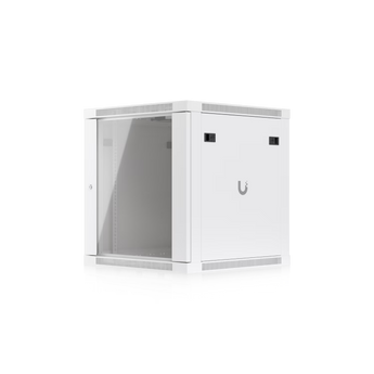 Ubiquiti UACC-RACK-12U-WALL-600-G. Bastidor de Parede 12U. Design Premium Branco. Totalmente Montado. Inclui Ventoinhas e Painéis Removíveis. Carga máx. 80kg. - UACC-RACK-12U-WALL-600-G