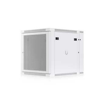 Ubiquiti UACC-RACK-12U-WALL-SW-P. Bastidor de parede 12U com design "Swing-Out" para acesso traseiro fácil. Porta perfurada para refrigeração máxima. Carga 80kg. Ventoinhas incluídas. - UACC-RACK-12U-WALL-SW-P