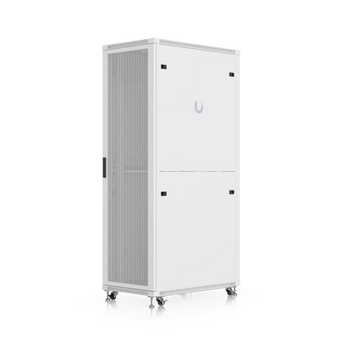 Ubiquiti UACC-Rack-42U-1000-P. Bastidor 42U com 1000mm de profundidade. Portas frontal e traseira perfuradas para fluxo de ar máximo. Entregue montado. Inclui gestão vertical de cabos. - UACC-RACK-42U-1000-P