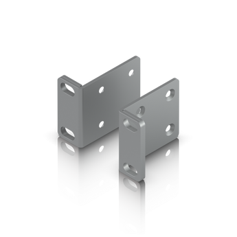 Orelhas de rack de substituição para dispositivos UniFi de montagem em rack de 1U com inserções e parafusos Precision Rack Mount incluídos. - UACC-RACK-EAR-1U
