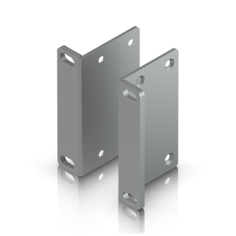 Orelhas de rack de substituição para dispositivos UniFi de montagem em rack de 2U com inserções e parafusos Precision Rack Mount incluídos. - UACC-RACK-EAR-2U