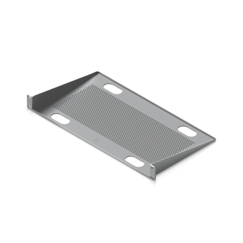 Prateleira fixa (cantilever) de 1U para montagem de equipamentos que não são compatíveis com montagem em bastidor (rack), em bastidores padrão de 19 - UACC-RACK-SHELF-CLV