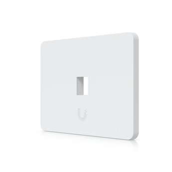 Ubiquiti UACC-WP-Keystone-H-1P. Espelho de parede universal para keystone de 1 porta. Tampa em policarbonato pintável. Suporte robusto em aço SGCC. Pack de 4. - UACC-WP-KEYSTONE-H-1P