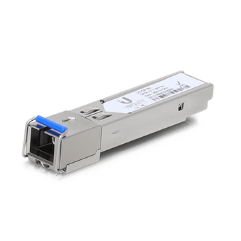 The UF-GP-B+ SFP module is designed to be used with the ports on the UF-OLT. It is a Single-Mode SC/UPC module offering an upstream data rate of up to 1.25Gbps and a downstream rate of up to 2.5Gbps - UF-GP-B+