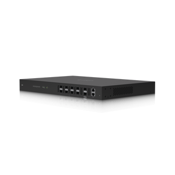 Eight-port GPON optical line terminal (OLT) designed to manage fiber internet service for up to 1,024 clients (128 per port) - UF-OLT
