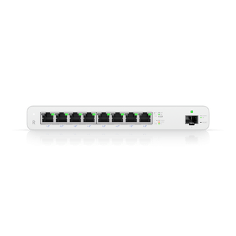 UISP-R: Router c/ 8x portas PoE Passivo 27V (30W) + SFP. Ideal p/ WISPs alimentarem airMAX/LTU. Gerido centralmente pela aplicação UISP. - UISP-R