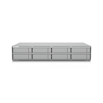 Gravador NVR Enterprise Ubiquiti UNVR-G2-PRO. Suporta até 100 câmaras HD ou 50 4K, 8 baias para discos HDD/SSD, saída HDMI, porta 10G SFP+ e 16GB de RAM.