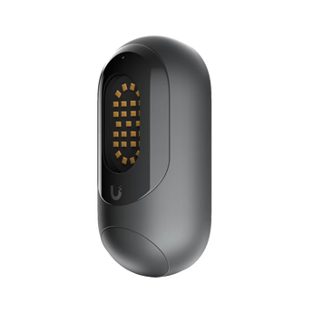 UP-Floodlight: projetor LED exterior 550 lm ativado por movimento, PoE 48V, IPX5, Bluetooth 4.0, ESD ±8kV, integração UniFi Protect, -10°C a 45°C.