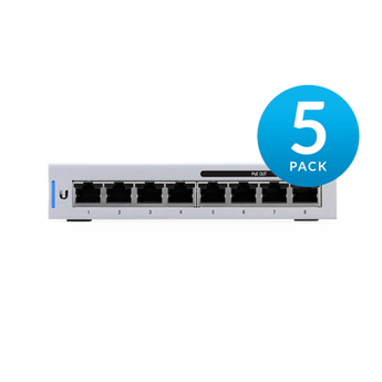 Ubiquiti UniFi Switch 8 Gigabit 802.3af PoE 60W - US-8-60W-5