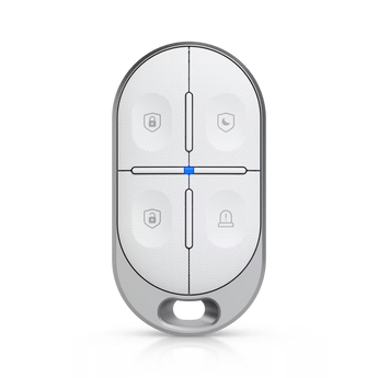 Comando inteligente Ubiquiti USL-FOB com tecnologia SuperLink (alcance até 2 km). Bateria com autonomia até 10 anos, botões programáveis e integração UniFi Protect.