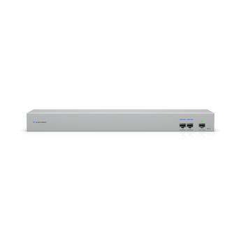 Switch WAN 10G SFP+ que liga dois Gateways UniFi em Modo de Alta Disponibilidade (Shadow Mode) a um único fornecedor de internet (ISP). - USW-WAN
