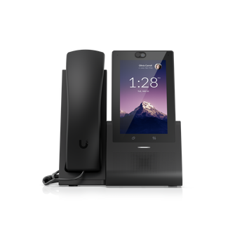 Telefone de secretária para UniFi Talk com uma experiência de smartphone. O UniFi Touch oferece um ecrã tátil HD de 5", câmara de 5MP, Wi-Fi e Bluetooth. - UTP-TOUCH