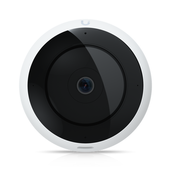 Câmara panorâmica 360° da Ubiquiti com resolução 2K e PTZ digital. A UVC-AI-360 oferece uma vigilância total, deteções por IA e resistência a vandalismo IK08. - UVC-AI-360-W