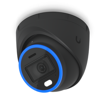 Câmara Turret 4K da Ubiquiti com alta resistência (IK08/IP66). A AI Turret oferece reconhecimento facial/matrículas, áudio bidirecional e visão noturna de 40m. - UVC-AI-TURRET-B