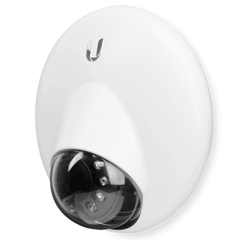 1080p Full HD, 30 FPS- EFL 2.8 mm, /2.0 - Indoor- Wide-Angle Lens - 24V Passive PoE- Built-in Microphone- Wall, Ceiling, or Pole Mount - UVC-G3-DOME