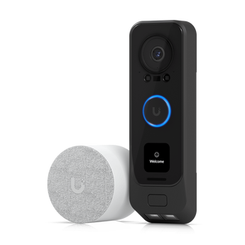 Campainha UniFi premium com PoE integrado e sino PoE incluído para uma instalação plug-and-play. - UVC-G4 DOORBELL PRO POE KIT