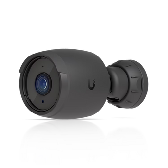 Ubiquiti UVC-G6-Bullet-B. Câmara IP 4K (8MP) em Preto. Sensor 1/1.8". Motor de IA Multi-TOPS para reconhecimento facial e de matrículas (LPR). Visão noturna 30m. IP66. - UVC-G6-BULLET-B