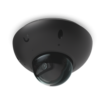 Câmara Dome 4K da Ubiquiti com a máxima resistência (IK10/IP66). A G6 Dome oferece reconhecimento facial/matrículas e visão noturna de 30m. - UVC-G6-DOME-B