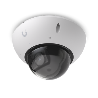 Câmara 4K UVC-G6-Pro-Dome (Branca). A melhor Dome da Ubiquiti com zoom ótico 2.36x, AI (Multi-TOPS), visão noturna 40m, IP66 e IK10. - UVC-G6-PRO-DOME-W