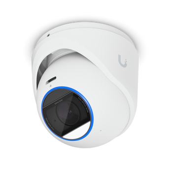 Câmara UniFi G6 Pro Turret White (UVC-G6-PRO-TURRET-W). Sensor 1/1.2" para baixa luz. Resolução 4K (8MP), Zoom Ótico 2.36x. IA para Faces e Matrículas. IP66 IK04. - UVC-G6-PRO-TURRET-W