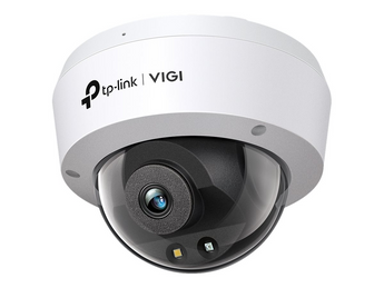 TP-Link VIGI C240 (4mm). Câmara Dome 4MP Super-HD. Visão Noturna a Cores (24h). Classificação AI de Humanos e Veículos. Antivandalismo IK10 e IP67. Microfone Integrado. Slot MicroSD. - VIGI C240(4MM)