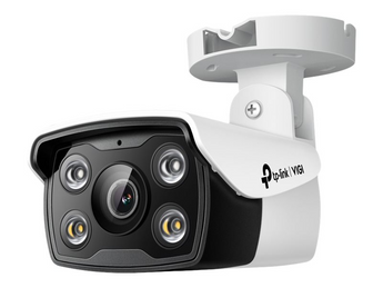 TP-Link VIGI C340 (2.8mm). Câmara Bullet 4MP com Full-Color Night Vision (24h). Defesa Ativa (Sirene + Luz). Deteção AI de Humanos e Veículos. Áudio Bidirecional. IP67. PoE. - VIGI C340(2.8MM)