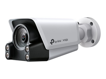 TP-Link VIGI C340S (4mm). Câmara Bullet 4MP com tecnologia ColorPro Night Vision (F1.0 e Sensor 1/1.8"). Visão noturna a cores natural. Análise de atributos de Pessoas/Veículos. Áudio Bidirecional. IP67. - VIGI C340S(4MM)