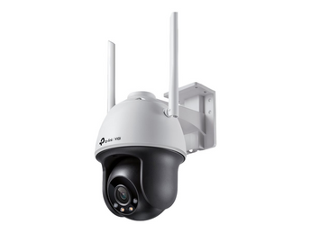 TP-Link VIGI C540-W (4mm). Câmara Exterior Pan-Tilt com ligação Wi-Fi. Resolução 4MP e Full-Color Night Vision. Deteção AI de Humanos/Veículos. Defesa Ativa (Sirene/Luz). Áudio Bidirecional. IP66. - VIGI C540-W(4MM)