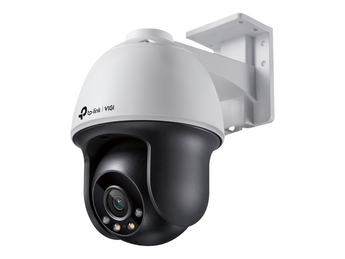 TP-Link VIGI C540 (4mm). Câmara Exterior Pan-Tilt (Rotação 350°). Resolução 4MP com Full-Color Night Vision. Deteção AI de Humanos/Veículos. Defesa Ativa (Sirene/Luz). Áudio Bidirecional. IP66. - VIGI C540(4MM)