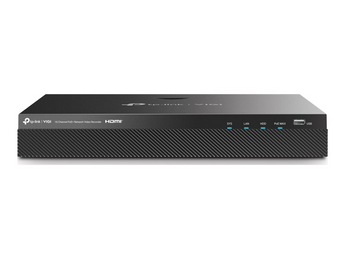 TP-Link VIGI NVR2016H-16P. Gravador NVR de 16 Canais com 16 portas PoE+ (90W). Saída de vídeo 4K HDMI. Suporta 2 discos SATA até 16TB + eSATA. E/S de Alarme. - VIGI NVR2016H-16P