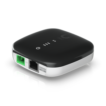 Unidade de Rede Ótica (ONU) GPON da Ubiquiti. O Wave-Fiber-ONU é o CPE ideal para a sua rede de fibra, com uma porta LAN de 2.5 GbE para máxima velocidade. - WAVE-FIBER-ONU