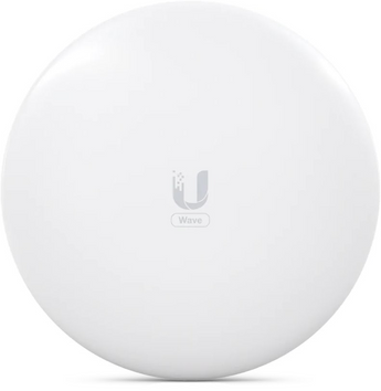 Estação 60GHz Ubiquiti Wave Nano. Débito de 2 Gbps. Alcance 5km+. Backup 5GHz WiFi 6 (AX). Antena 41dBi. Ideal para redes PtMP e PtP. IPX6. - WAVE-NANO