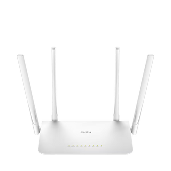 Cudy WR1300 5.0: Wi-Fi 5 com 867 + 300 Mbps, cinco portas Gigabit, CPU dual-core a 1,2 GHz, Cudy Mesh, VPN e gestão pela app.