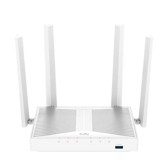 Cudy WR1300S: router Wi-Fi 5 AC1200 com cinco portas Gigabit, USB 3.0 para SMB, Cudy Mesh e VPN. Gestão pela Cudy App e cloud.